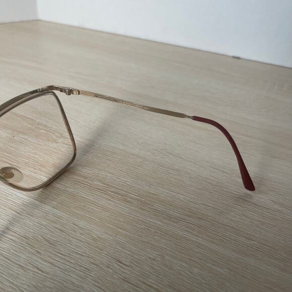 Vintage Gucci GG2204 17A Eyeglasses Sunglasses Gold FRAMES ONLY Made in Italy - Picture 7 of 11